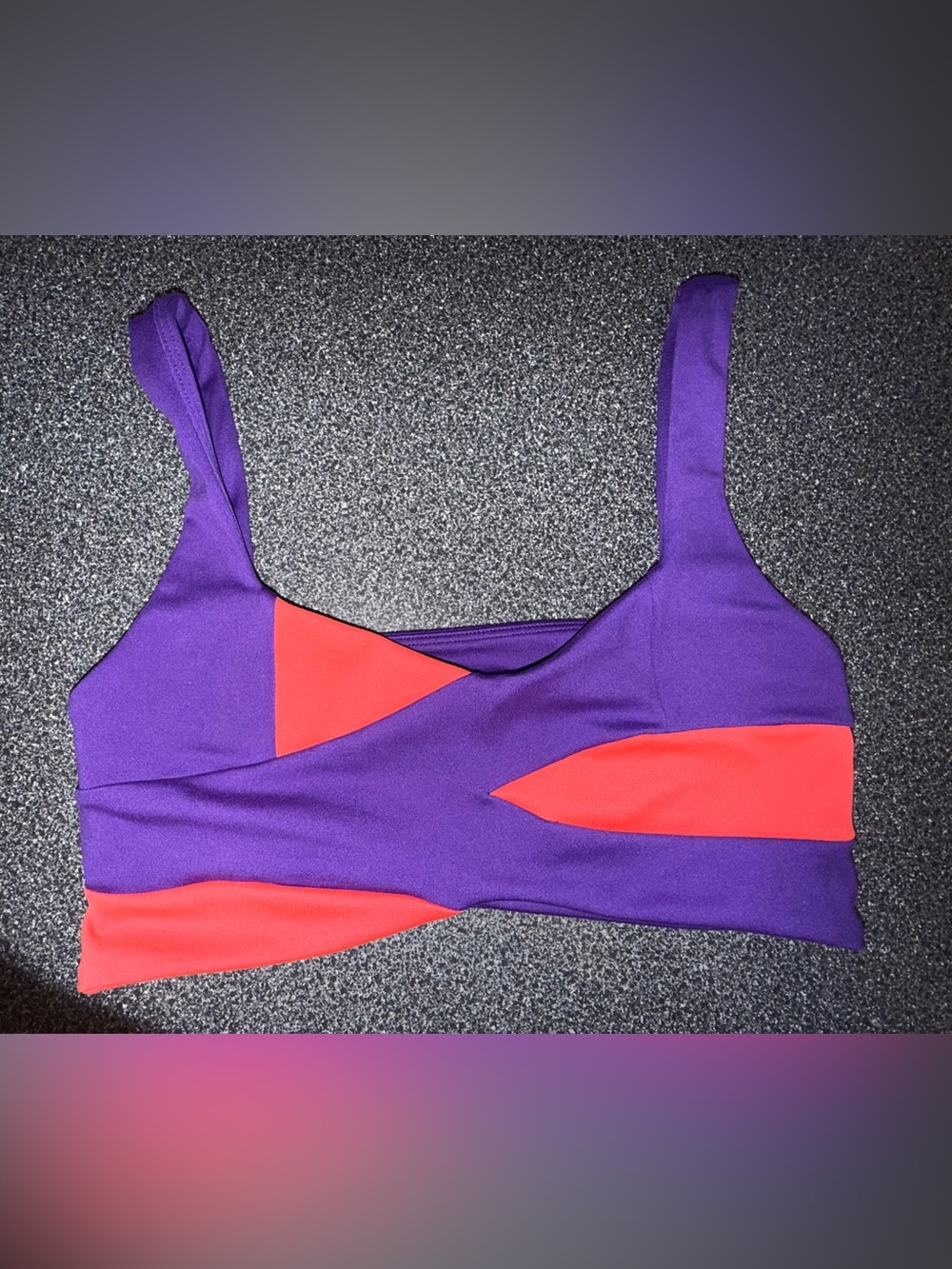 Jo & Jax Dance Bra Top Purple and Pink Size Small Adult (2/4)